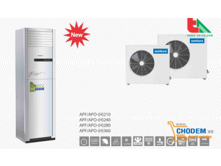 Nhà thầu báo giá thi công trọn gói máy lạnh tủ đứng Sumikura APF/APO 360 (R410) 4hp