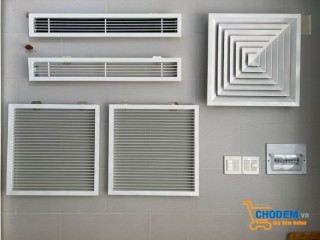 Miệng gió nhôm sơn tĩnh điện KT 150 * 1000 mm - 600*600 mm