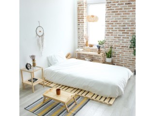Phòng ngủ phong cách Nhật gây ấn tượng bởi sự tối giản