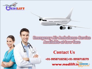 Use MICU Upgraded Commercial Air Ambulance from Guwahati by Medilift