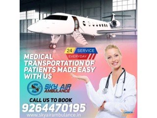 Sky Air Ambulance Services in Ahmedabad with Advanced Ventilator System