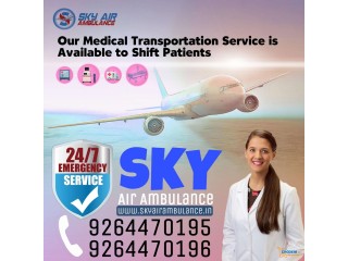 Quick Patient Transport by Sky Air Ambulance Service in Allahabad