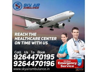 High-tech Ventilator Setup to Transfer Patients with Sky Air Ambulance Service in Siliguri
