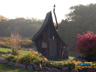 Căn nhà gỗ nhỏ xinh, đẹp như cổ tích