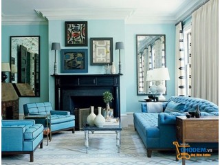 Sự kết hợp tuyệt vời giữa gam màu sơn tường và nội thất