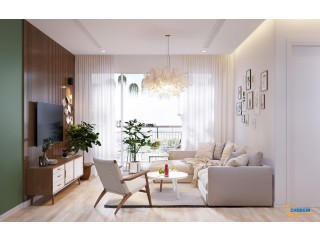 Những chất liệu nội thất hiện đại tạo điểm nhấn hút mắt cho căn hộ