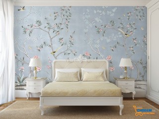 Hiệu quả trang trí phòng ngủ của giấy dán tường