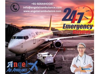 Pick Air Ambulance in Darbhanga by Angel at Competitive Cost