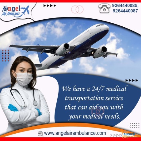 obtain-air-ambulance-in-dibrugarh-by-angel-at-a-low-booking-cost-big-0