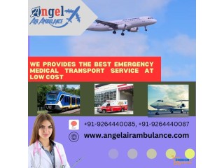 Choose Air Ambulance in Gorakhpur by Angel with Medical Team