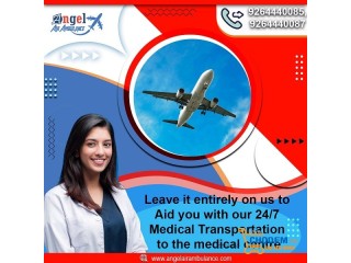 Select Air Ambulance in Indore by Angel with All Medical Tools